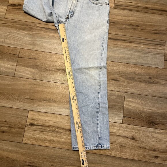 Men's Levis 505 Regular Fit Denim Jeans SZ 34x30 Blue Cotton Distressed 2000s - Picture 11 of 11